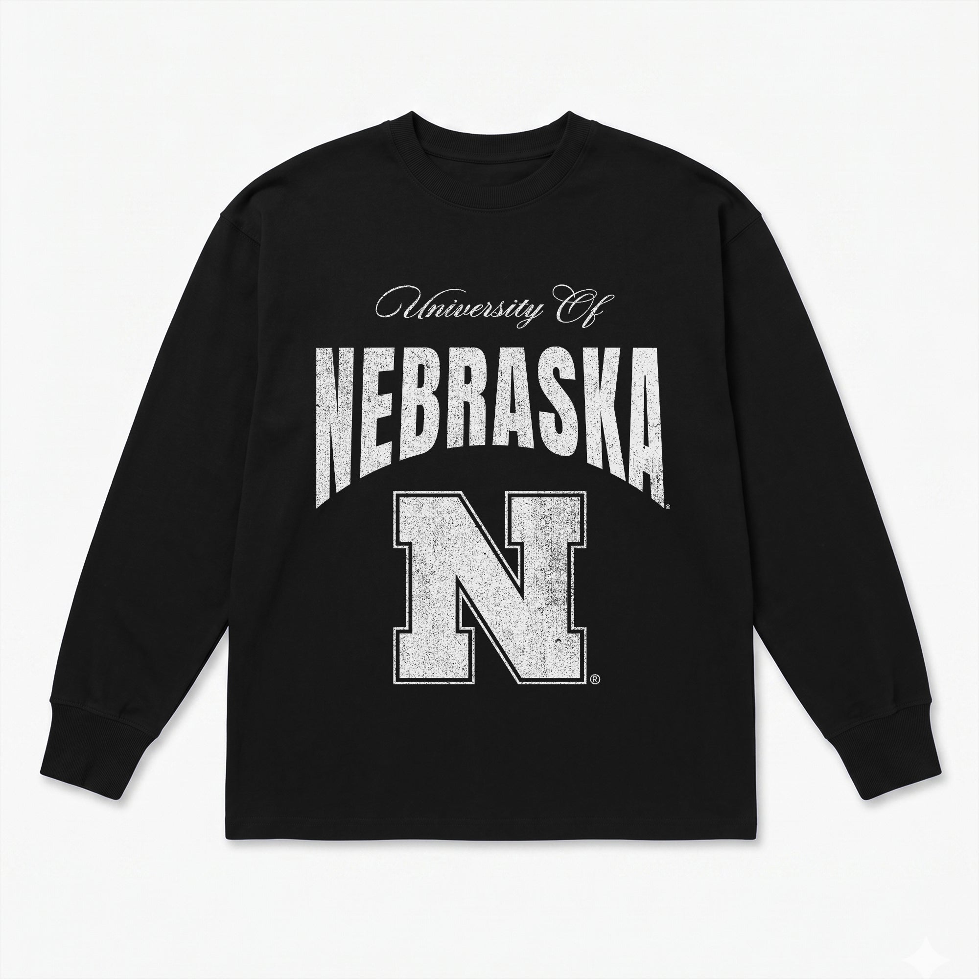 NEBRASKA CORNHUSKERS BOLD AMBITION ESSENTIAL RELAXED FIT LONG SLEEVE TEE
