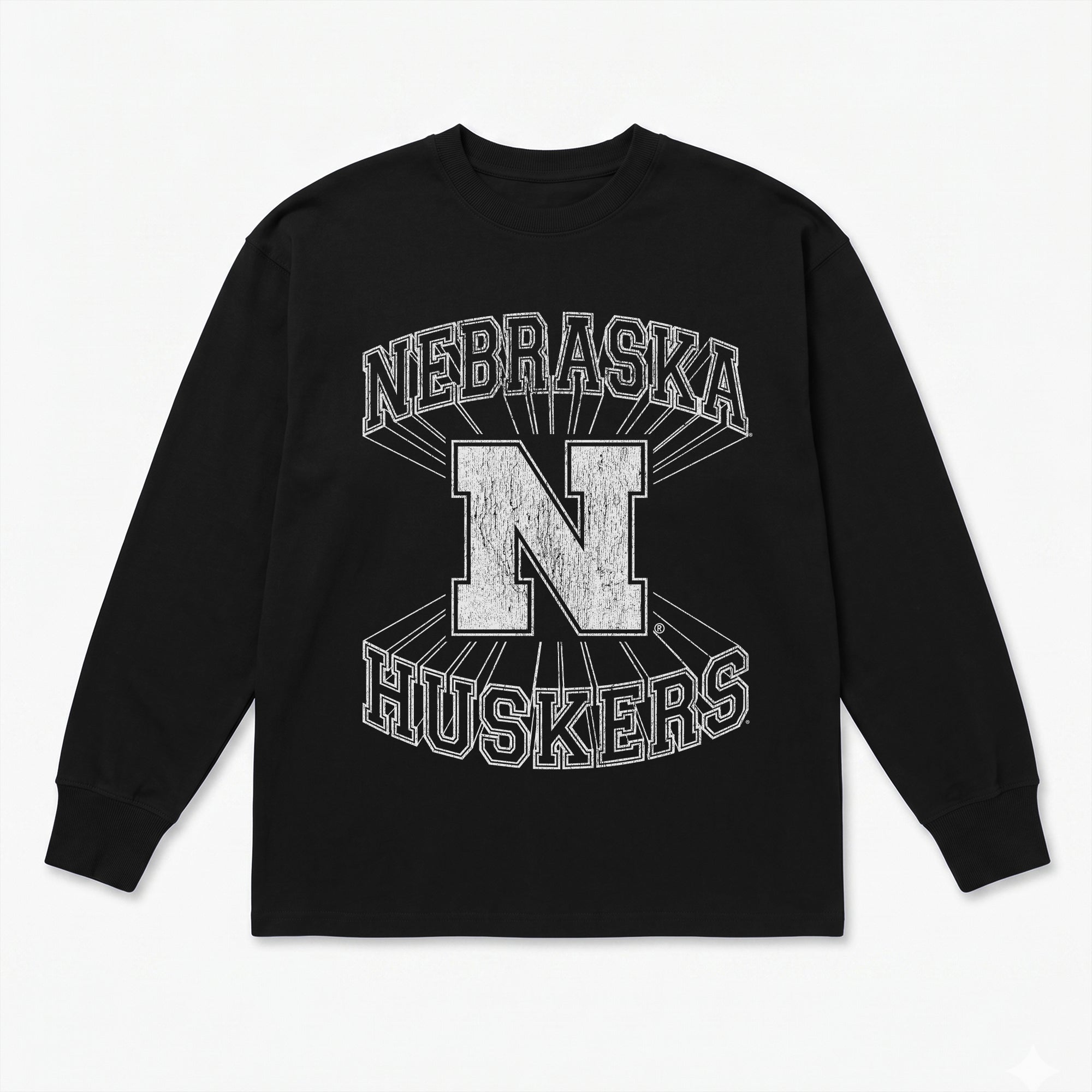 NEBRASKA CORNHUSKERS SPOTLIGHT ESSENTIAL RELAXED FIT LONG SLEEVE TEE