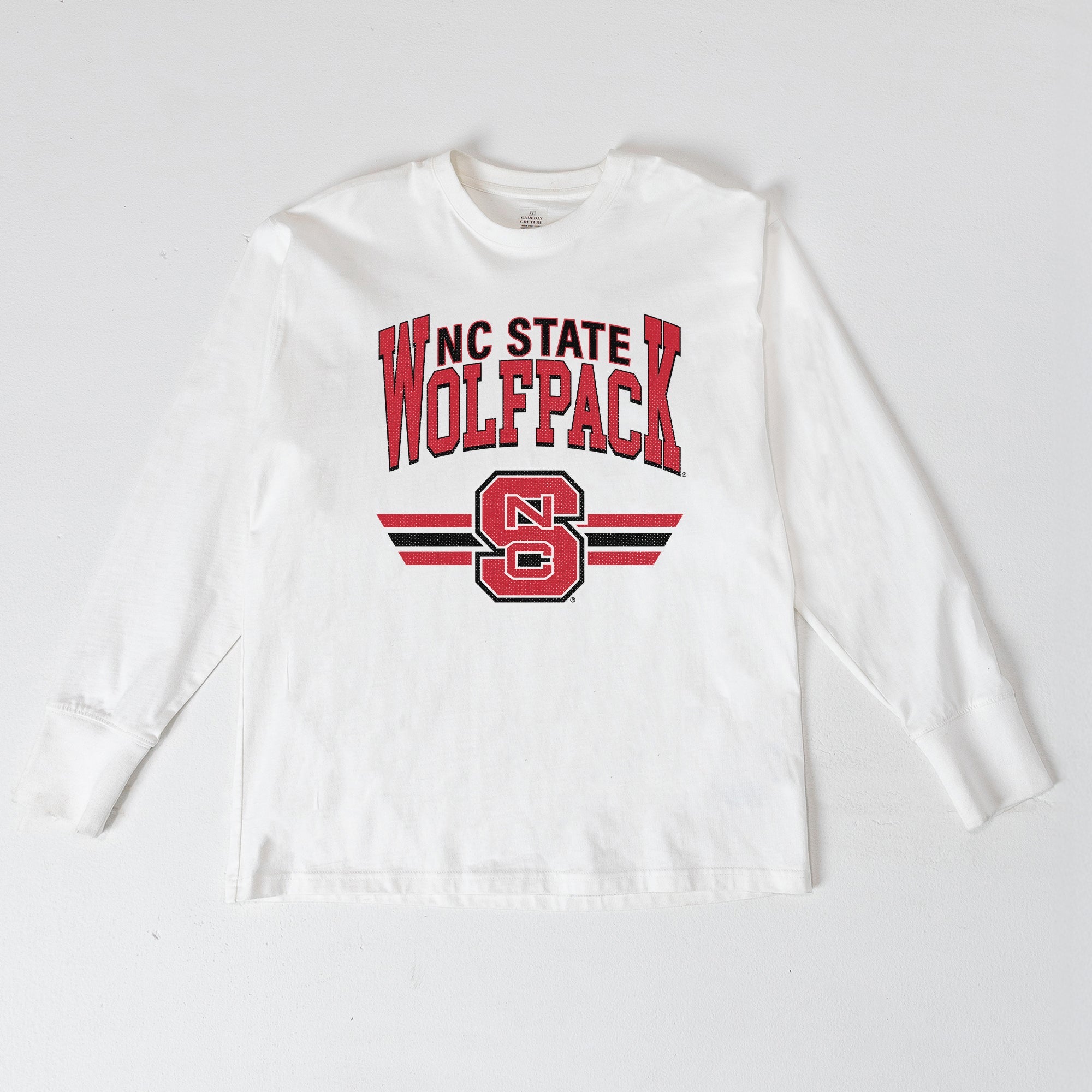 NORTH CAROLINA STATE WOLFPACK SWIFT STRIKE ESSENTIAL RELAXED FIT LONG SLEEVE TEE