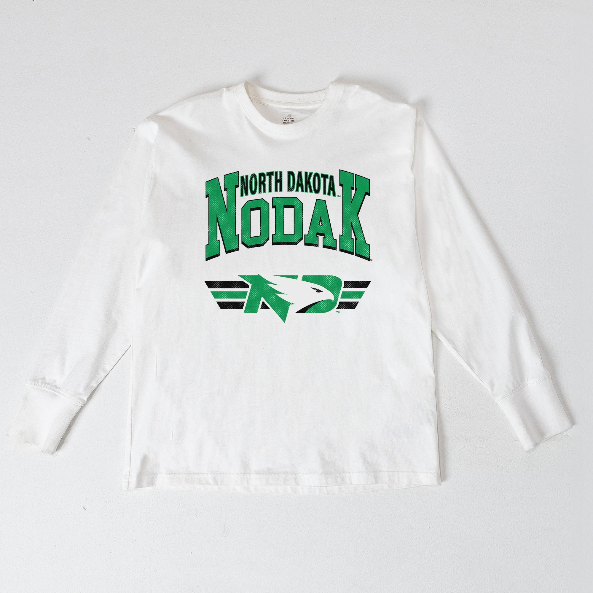 NORTH DAKOTA FIGHTING HAWKS SWIFT STRIKE ESSENTIAL RELAXED FIT LONG SLEEVE TEE