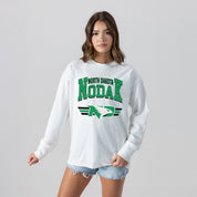 NORTH DAKOTA FIGHTING HAWKS SWIFT STRIKE ESSENTIAL RELAXED FIT LONG SLEEVE TEE