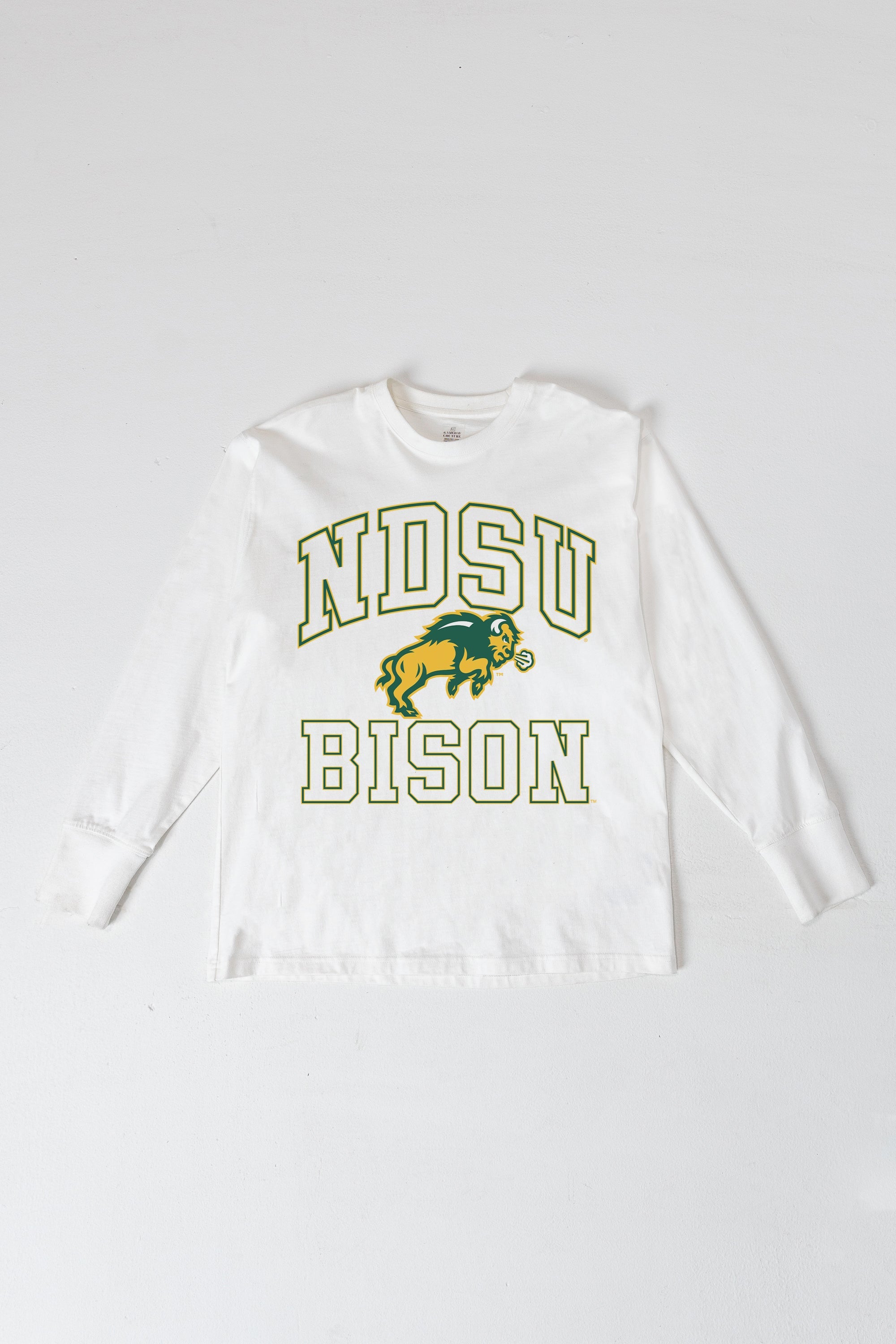 NORTH DAKOTA STATE BISON MIND GAMES OVERSIZED MIDWEIGHT LONG SLEEVE TEE