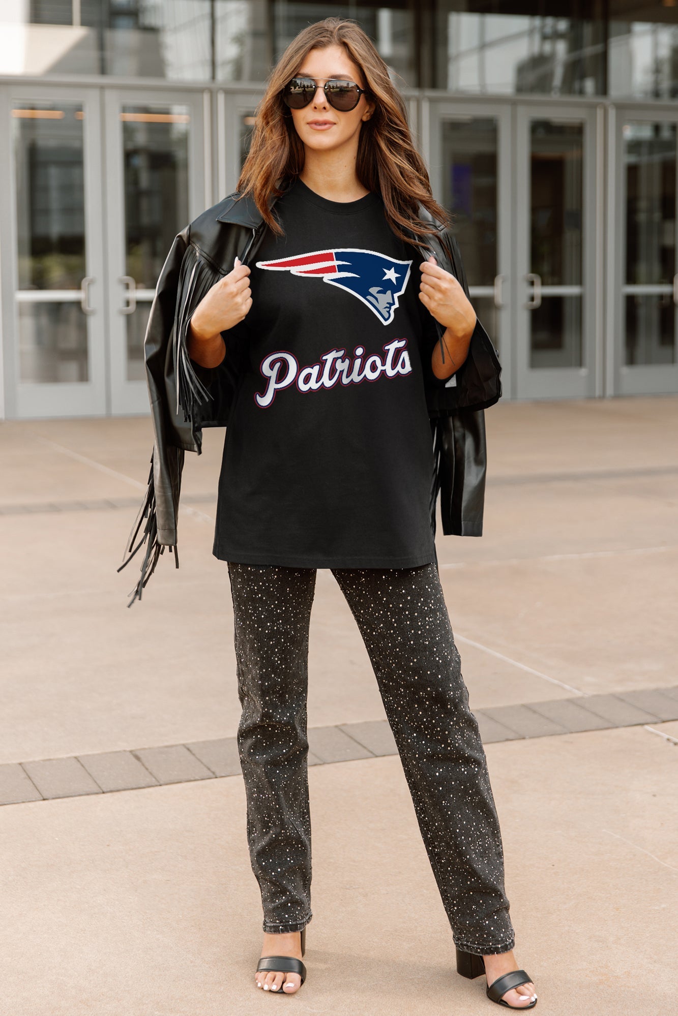 NEW ENGLAND PATRIOTS HONOR ROLL ESSENTIAL RELAXED FIT LONG SLEEVE TEE