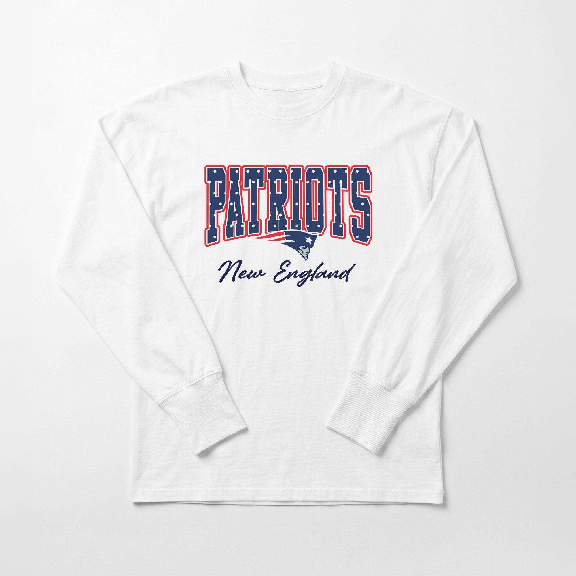 NEW ENGLAND PATRIOTS SWEET SPOT OVERSIZED LONG SLEEVE TEE