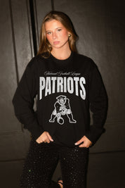 NEW ENGLAND PATRIOTS BOLD AMBITION OVERSIZED LONG SLEEVE TEE
