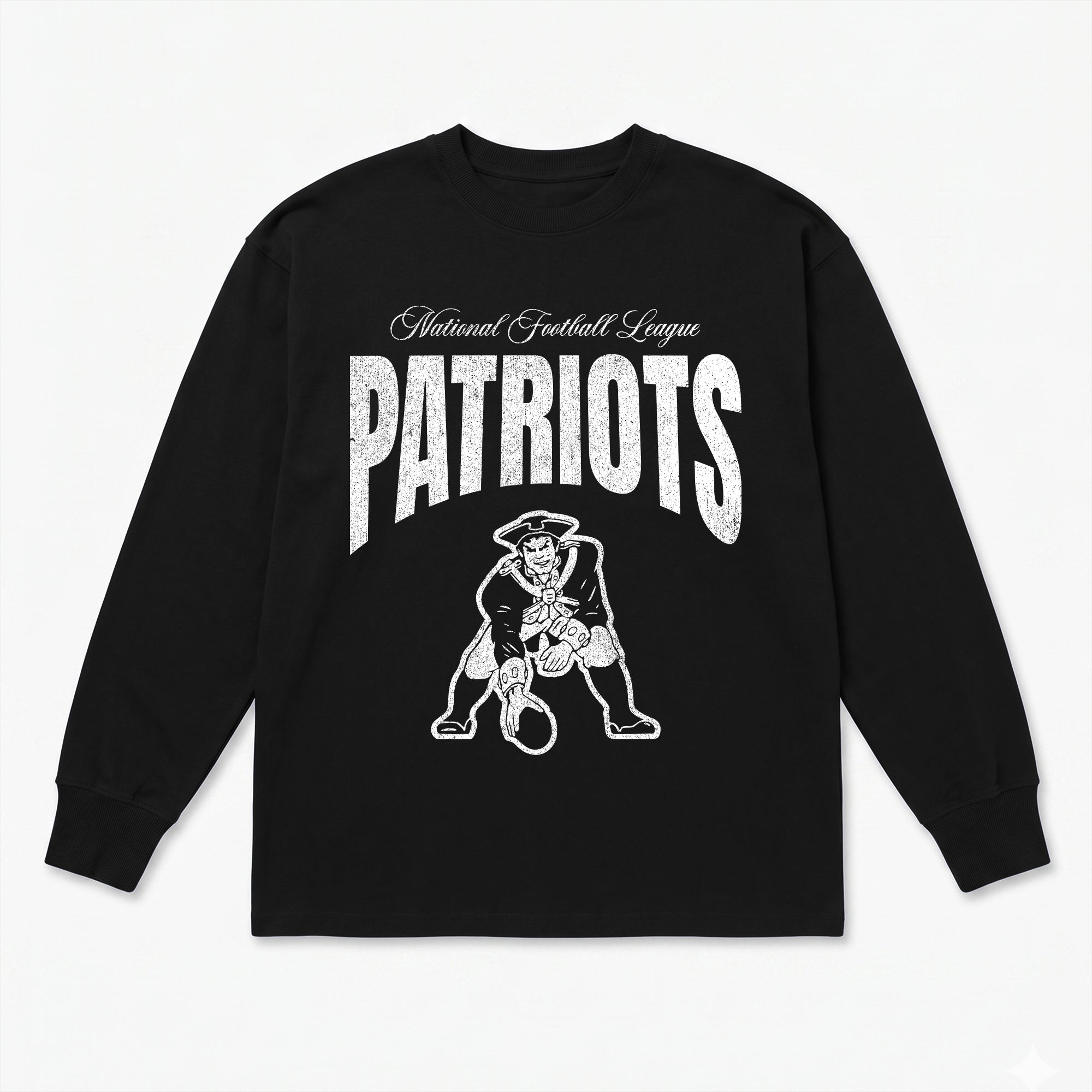 NEW ENGLAND PATRIOTS BOLD AMBITION OVERSIZED LONG SLEEVE TEE