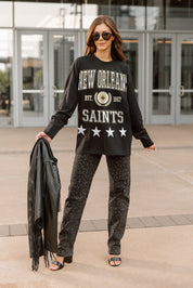 NEW ORLEANS SAINTS EVERYDAY STAR ESSENTIAL RELAXED FIT LONG SLEEVE TEE