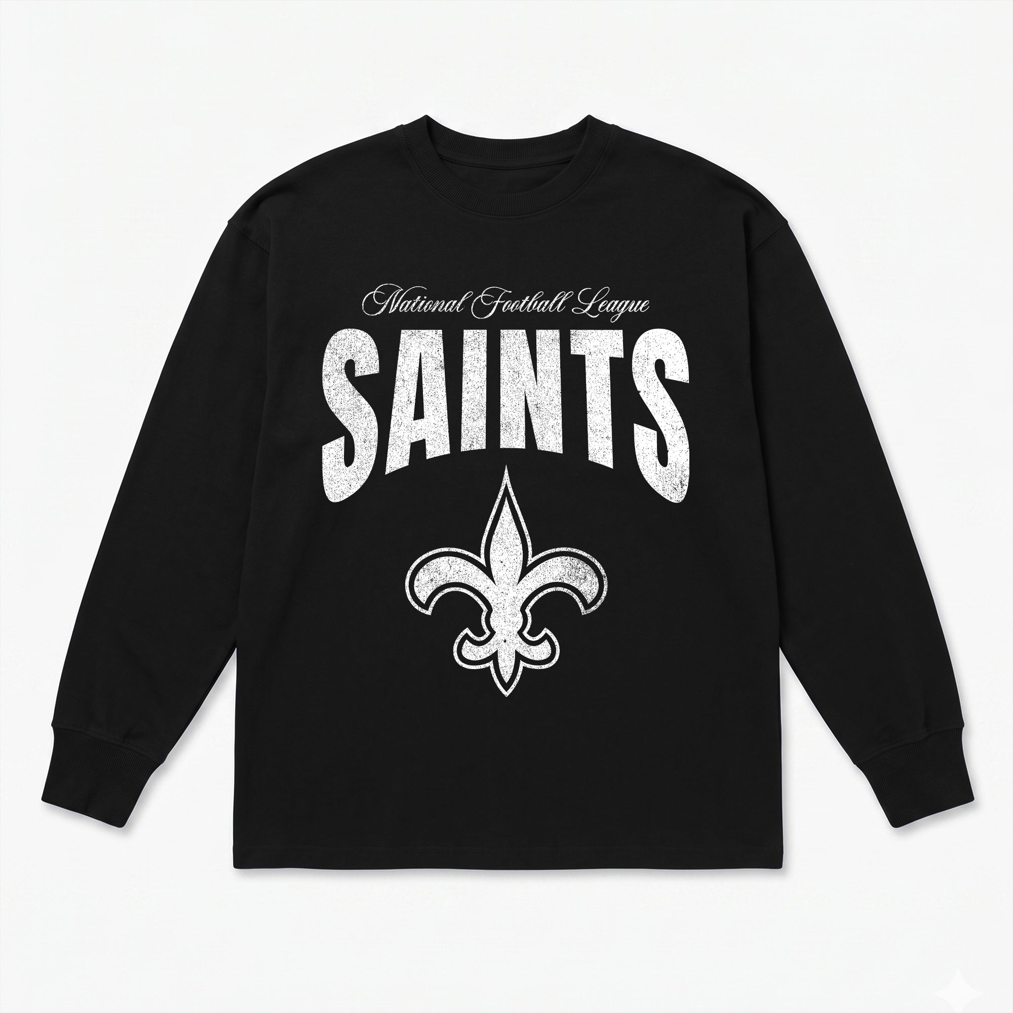 NEW ORLEANS SAINTS BOLD AMBITION OVERSIZED LONG SLEEVE TEE