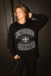NEW ORLEANS SAINTS SPOTLIGHT OVERSIZED LONG SLEEVE TEE