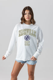 NASHVILLE SC MIND GAMES OVERSIZED MIDWEIGHT LONG SLEEVE TEE