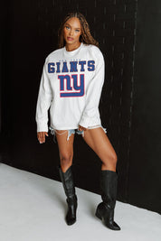 NEW YORK GIANTS BIG GOALS OVERSIZED MIDWEIGHT LONG SLEEVE TEE