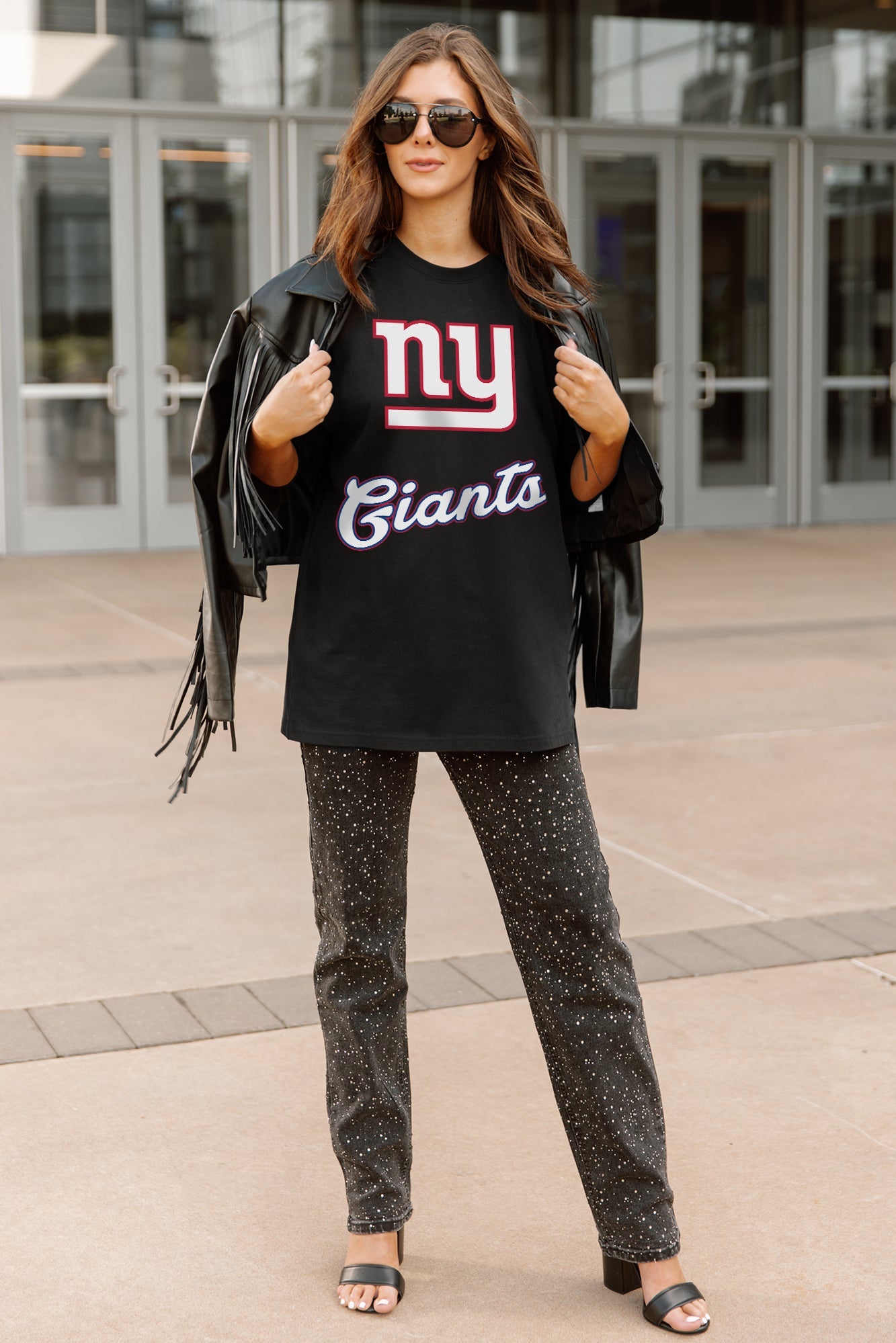 NEW YORK GIANTS HONOR ROLL ESSENTIAL RELAXED FIT LONG SLEEVE TEE