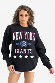 NEW YORK GIANTS EVERYDAY STAR ESSENTIAL RELAXED FIT LONG SLEEVE TEE