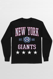 NEW YORK GIANTS EVERYDAY STAR ESSENTIAL RELAXED FIT LONG SLEEVE TEE