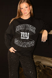 NEW YORK GIANTS SPOTLIGHT OVERSIZED LONG SLEEVE TEE