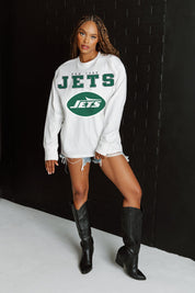 NEW YORK JETS BIG GOALS OVERSIZED MIDWEIGHT LONG SLEEVE TEE