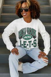 NEW YORK JETS TIME OUT OVERSIZED MIDWEIGHT LONG SLEEVE TEE