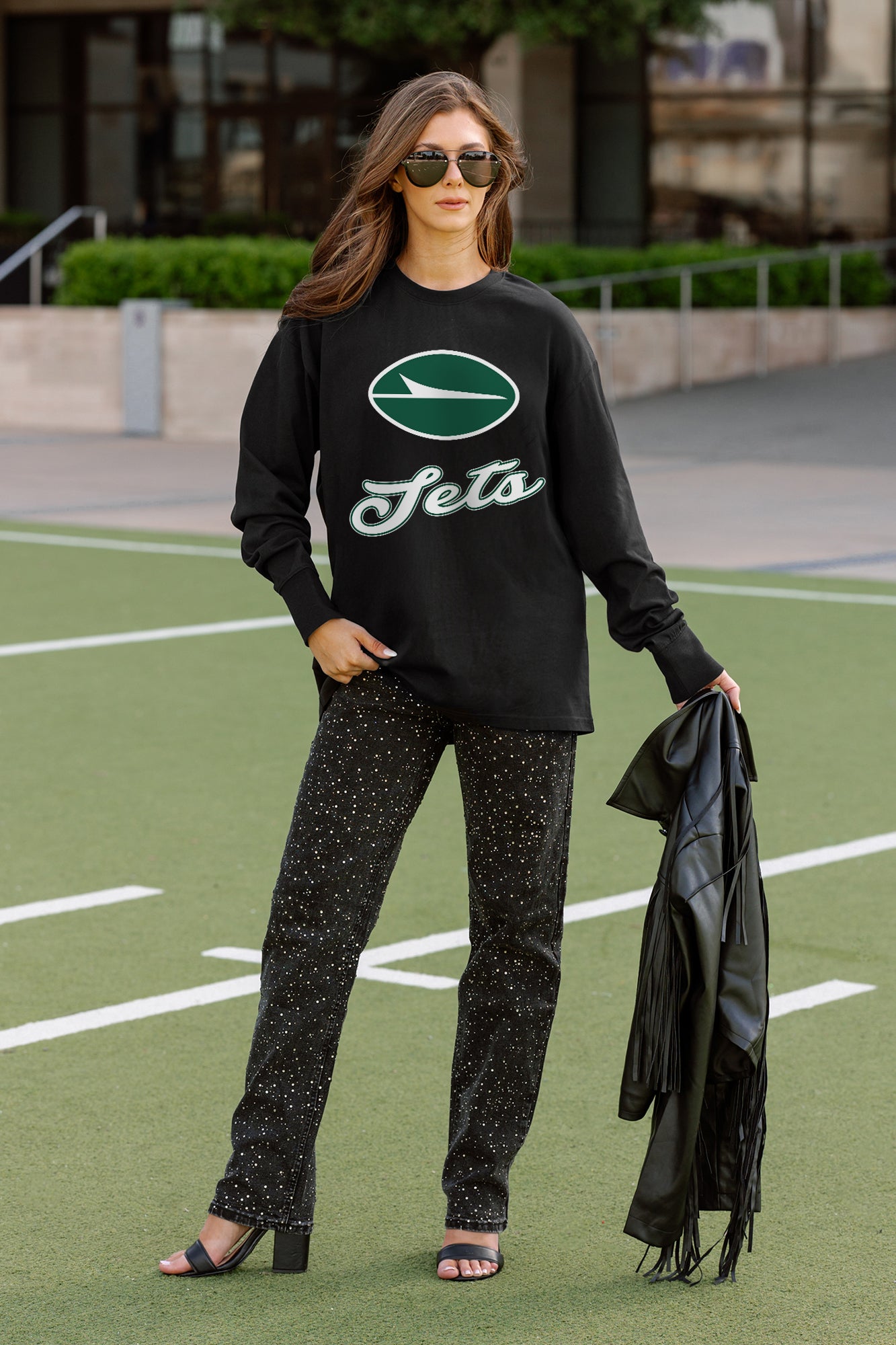 NEW YORK JETS HONOR ROLL ESSENTIAL RELAXED FIT LONG SLEEVE TEE
