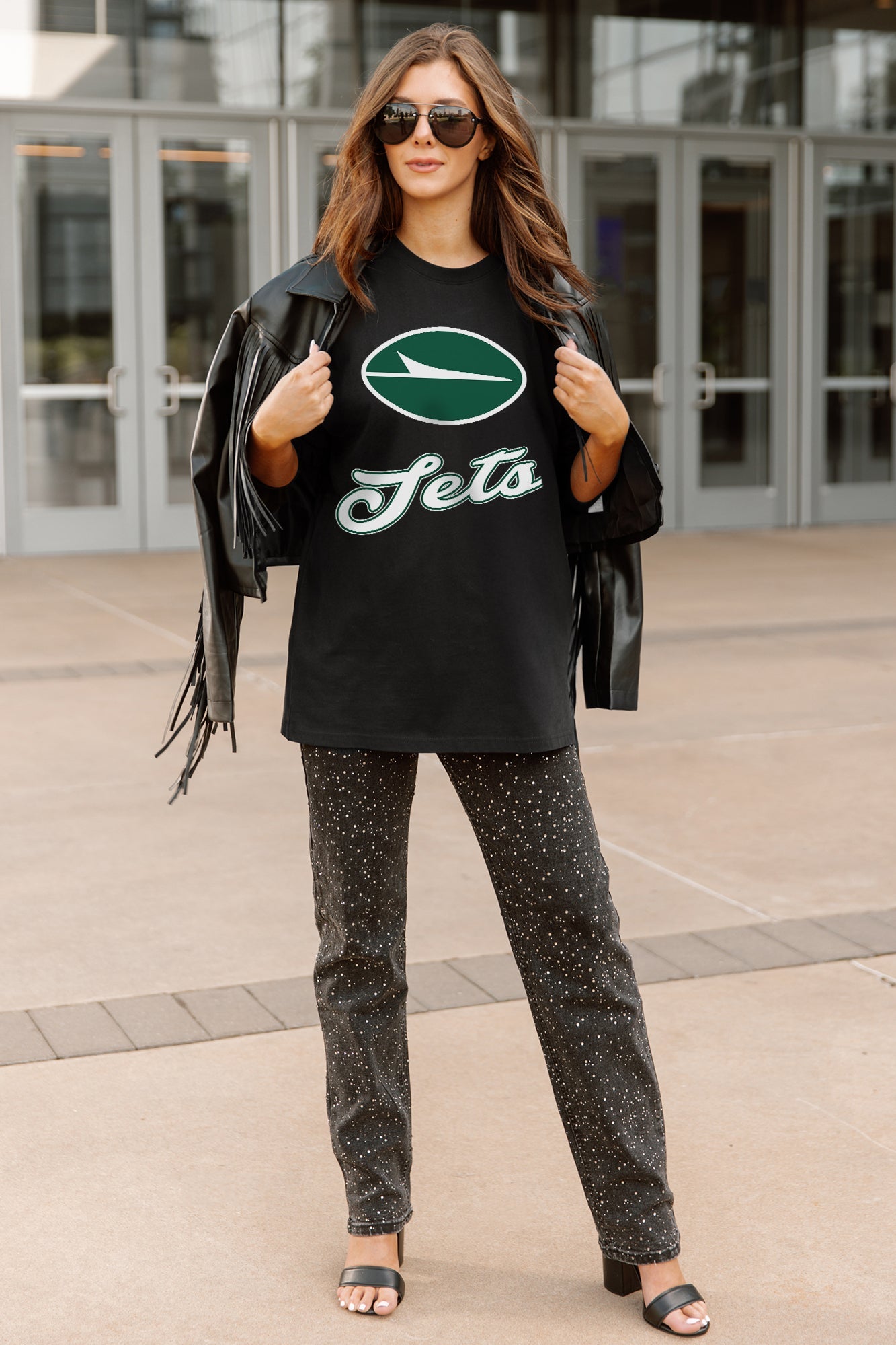 NEW YORK JETS HONOR ROLL ESSENTIAL RELAXED FIT LONG SLEEVE TEE