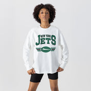 NEW YORK JETS SWIFT STRIKE ESSENTIAL RELAXED FIT LONG SLEEVE TEE