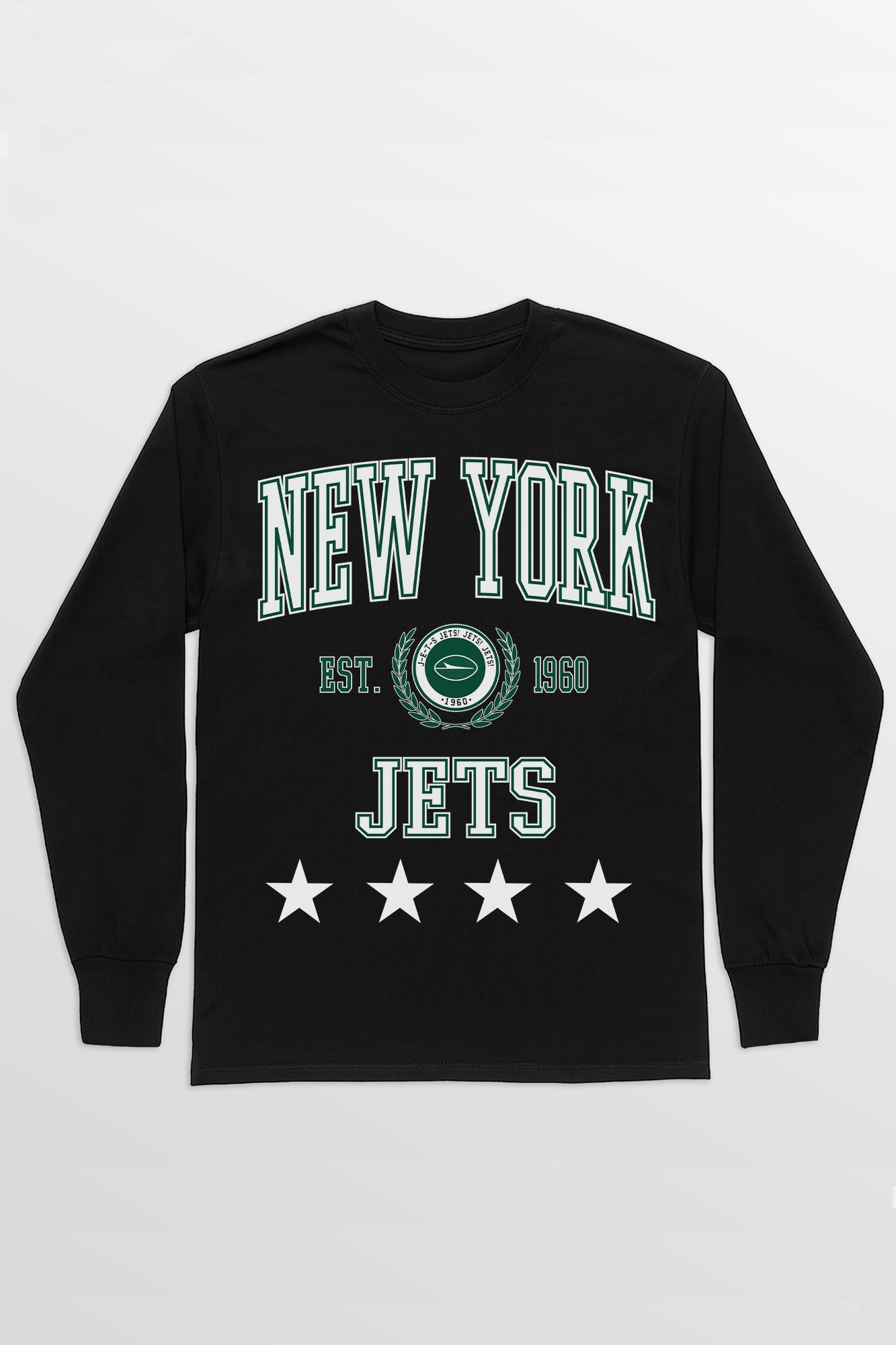 NEW YORK JETS EVERYDAY STAR ESSENTIAL RELAXED FIT LONG SLEEVE TEE