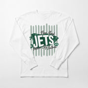 NEW YORK JETS RALLY STRIPE OVERSIZED LONG SLEEVE TEE