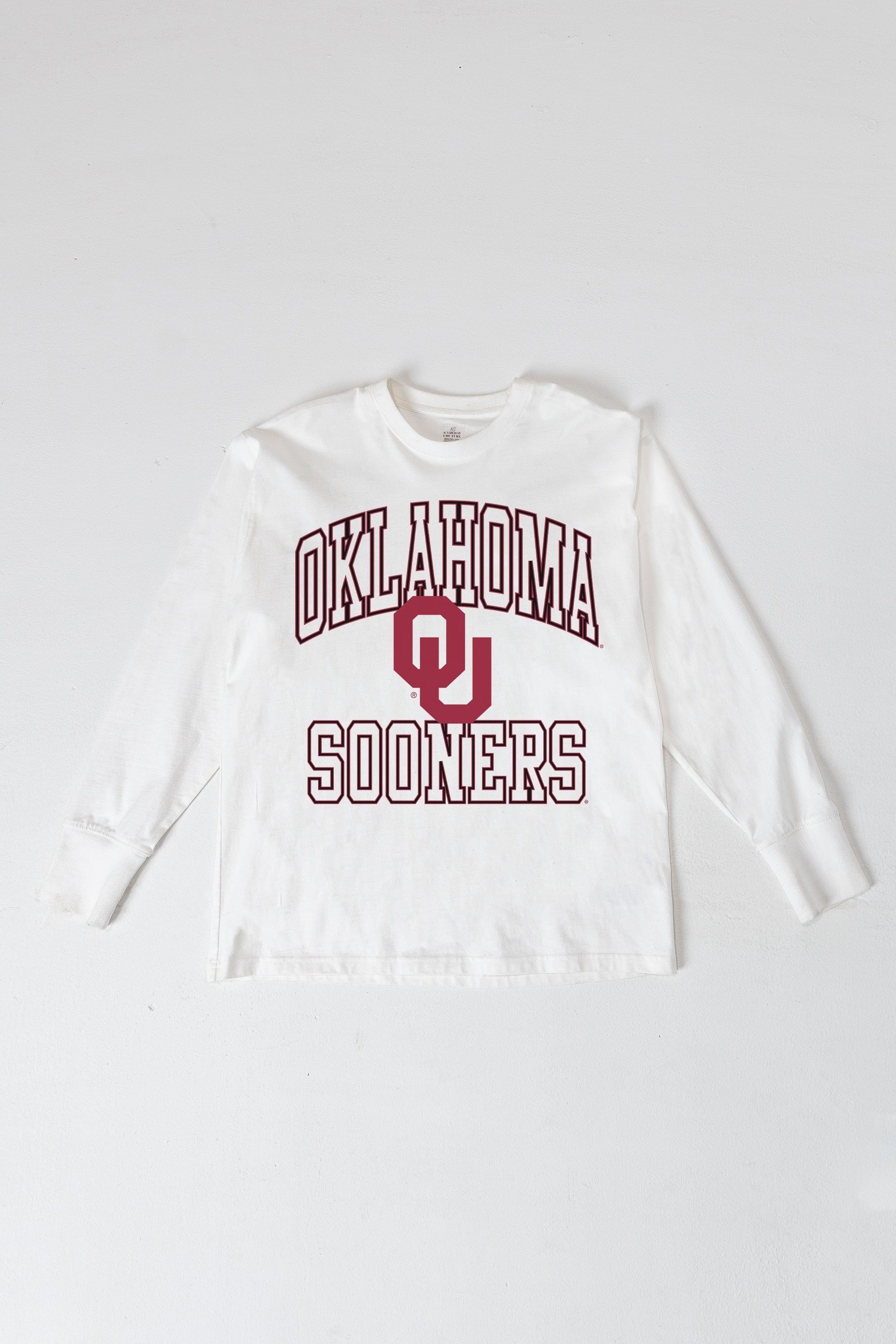 OKLAHOMA SOONERS MIND GAMES OVERSIZED MIDWEIGHT LONG SLEEVE TEE