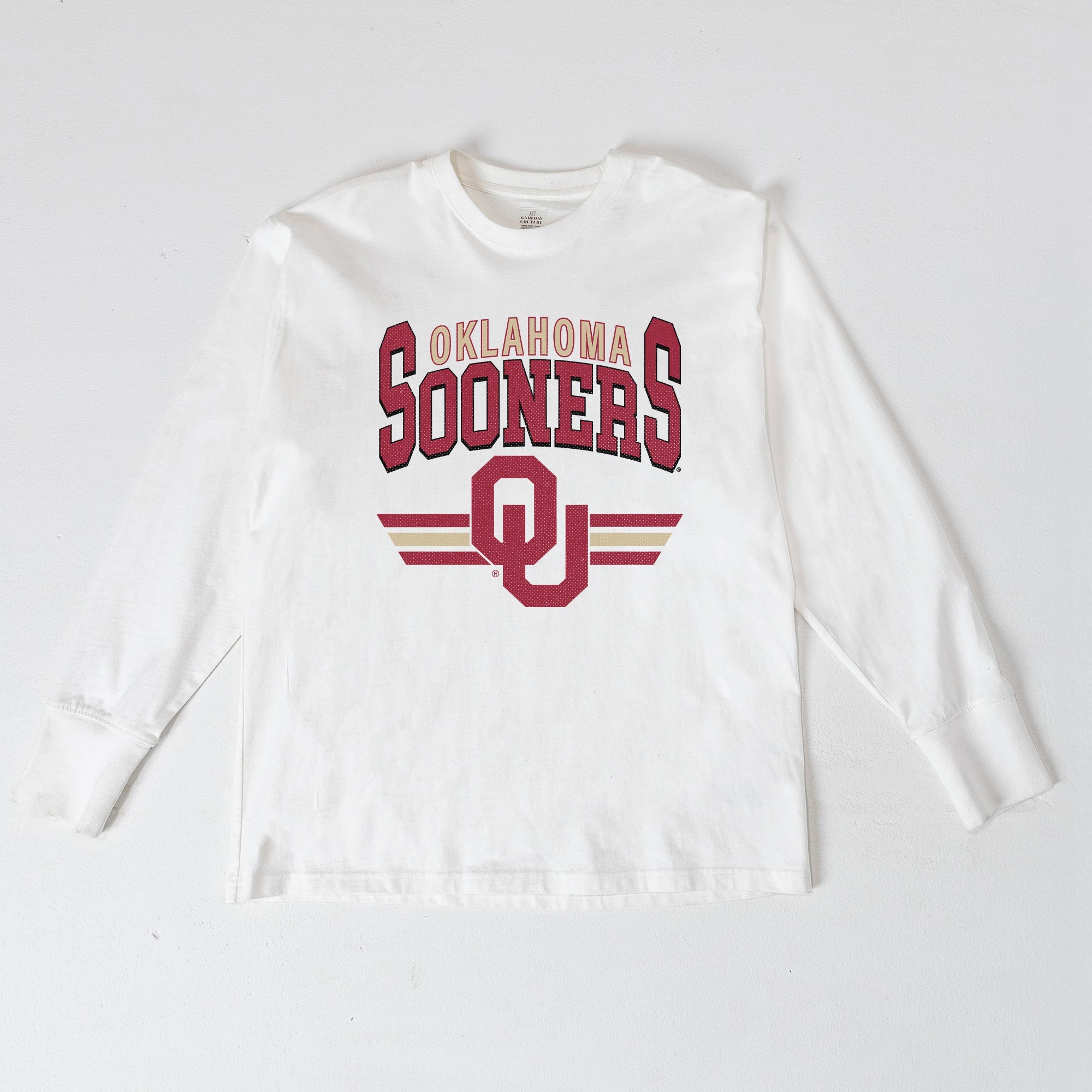 OKLAHOMA SOONERS SWIFT STRIKE ESSENTIAL RELAXED FIT LONG SLEEVE TEE