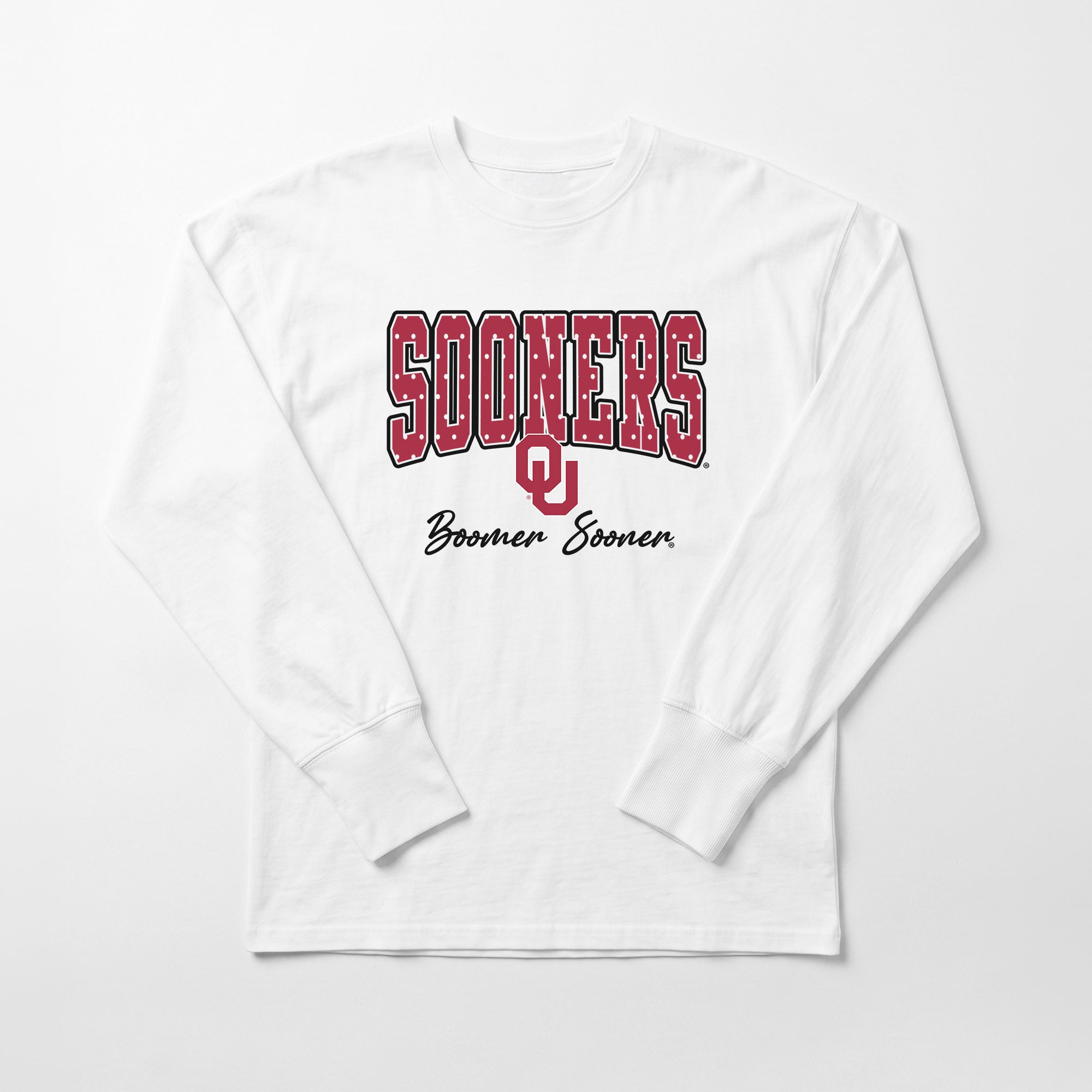OKLAHOMA SOONERS SWEET SPOT ESSENTIAL RELAXED FIT LONG SLEEVE TEE