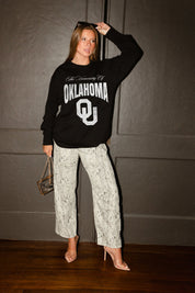 OKLAHOMA SOONERS BOLD AMBITION ESSENTIAL RELAXED FIT LONG SLEEVE TEE