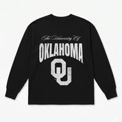 OKLAHOMA SOONERS BOLD AMBITION ESSENTIAL RELAXED FIT LONG SLEEVE TEE