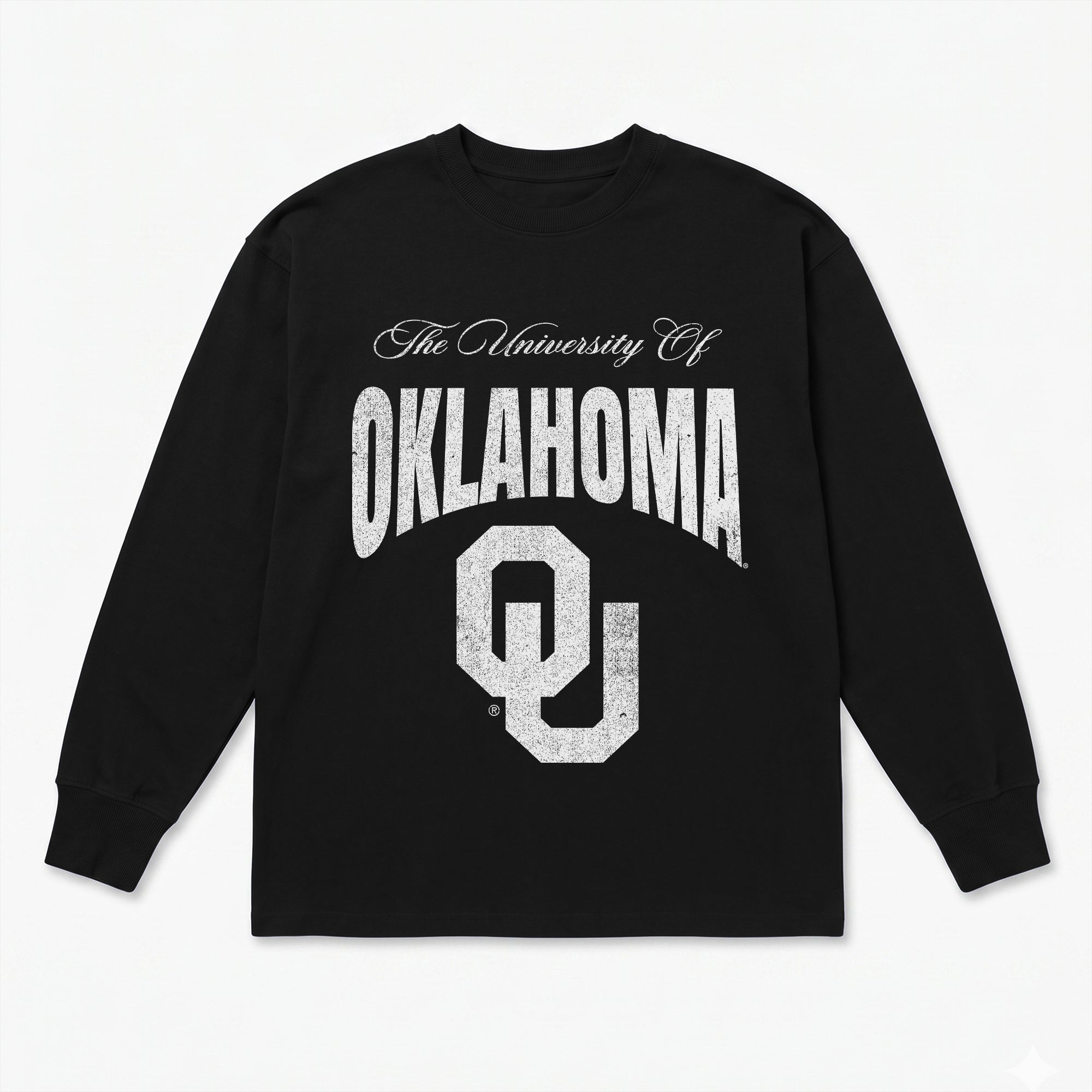 OKLAHOMA SOONERS BOLD AMBITION ESSENTIAL RELAXED FIT LONG SLEEVE TEE
