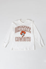 OKLAHOMA STATE COWBOYS MIND GAMES OVERSIZED MIDWEIGHT LONG SLEEVE TEE