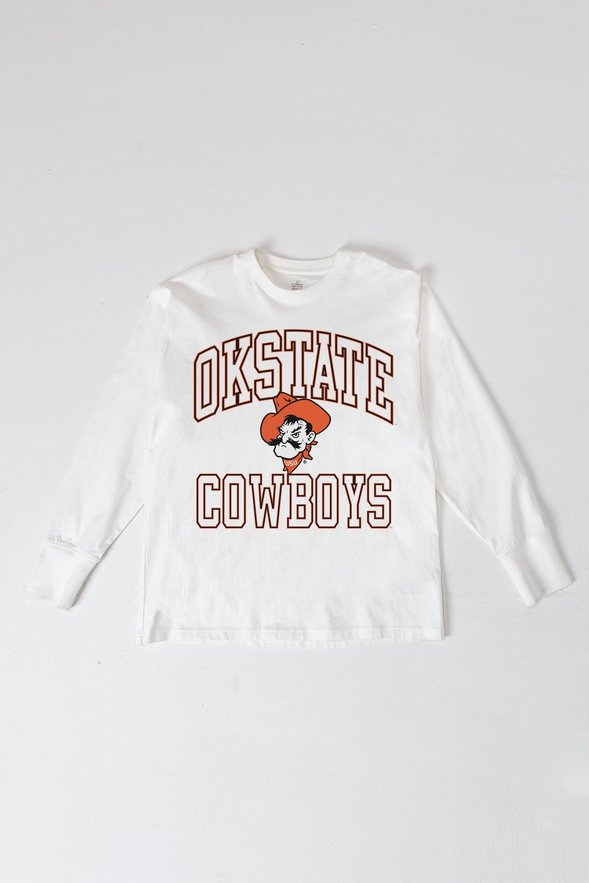 OKLAHOMA STATE COWBOYS MIND GAMES OVERSIZED MIDWEIGHT LONG SLEEVE TEE