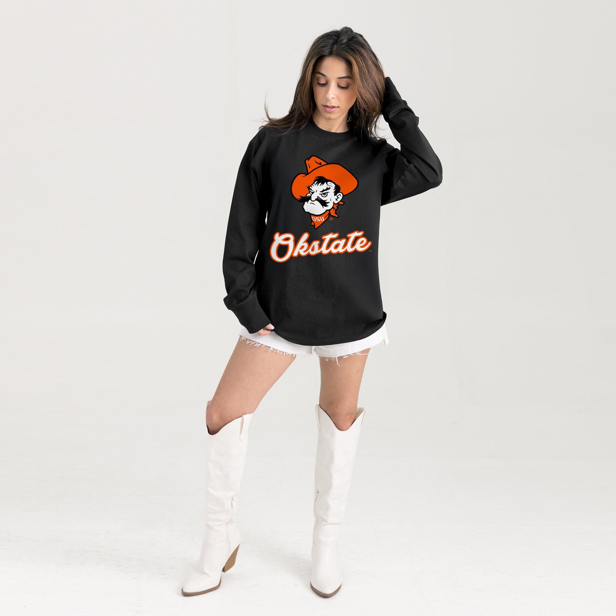 OKLAHOMA STATE COWBOYS HONOR ROLL ESSENTIAL RELAXED FIT LONG SLEEVE TEE
