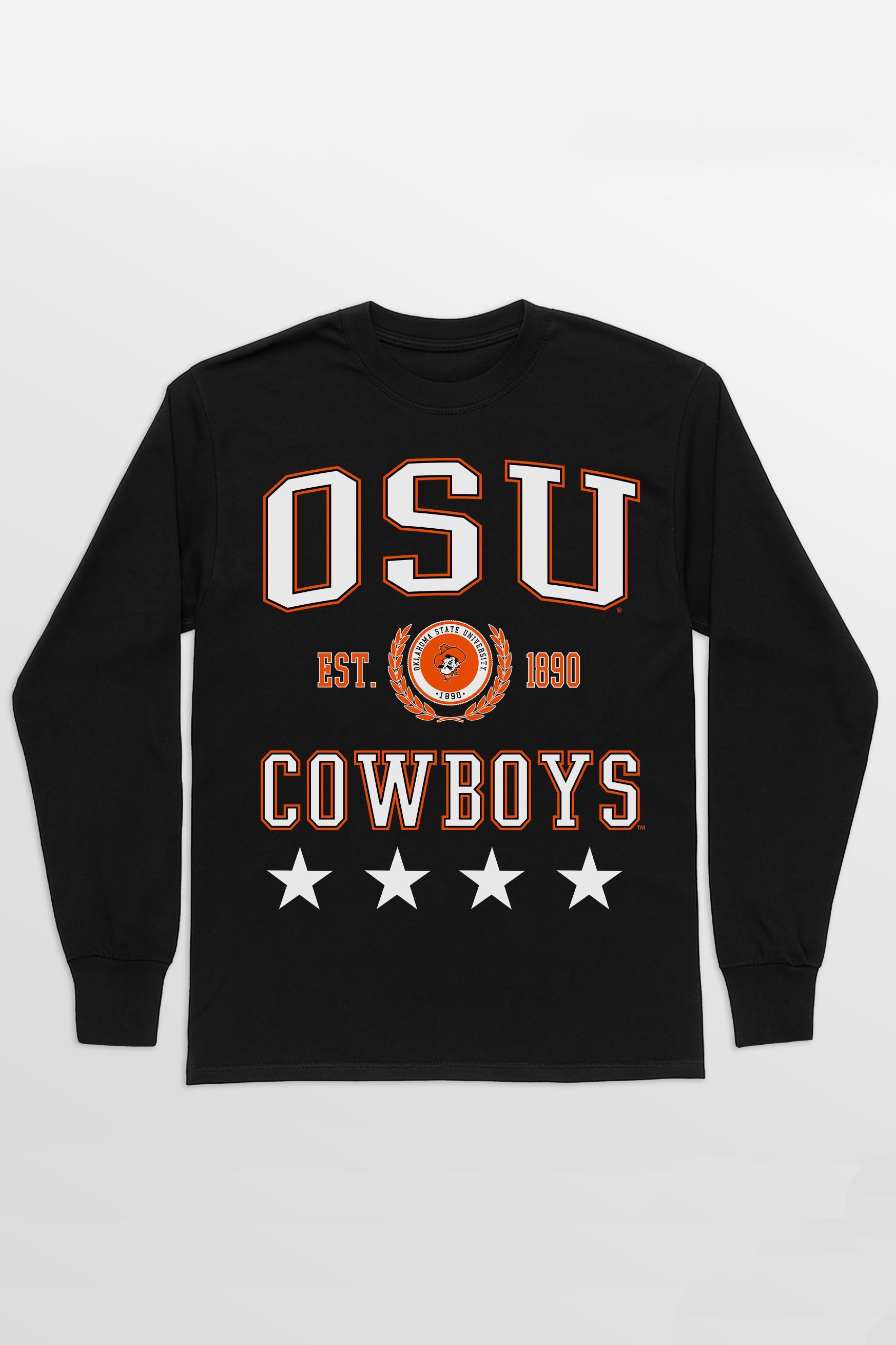 OKLAHOMA STATE COWBOYS EVERYDAY STAR ESSENTIAL RELAXED FIT LONG SLEEVE TEE