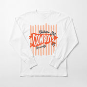 OKLAHOMA STATE COWBOYS RALLY STRIPE ESSENTIAL RELAXED FIT LONG SLEEVE TEE