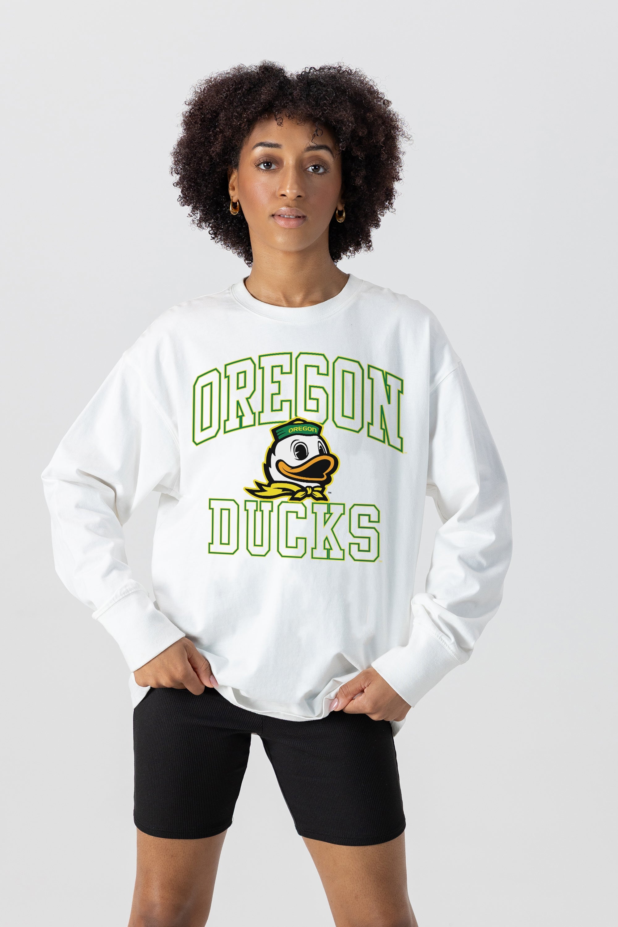 OREGON DUCKS MIND GAMES OVERSIZED MIDWEIGHT LONG SLEEVE TEE