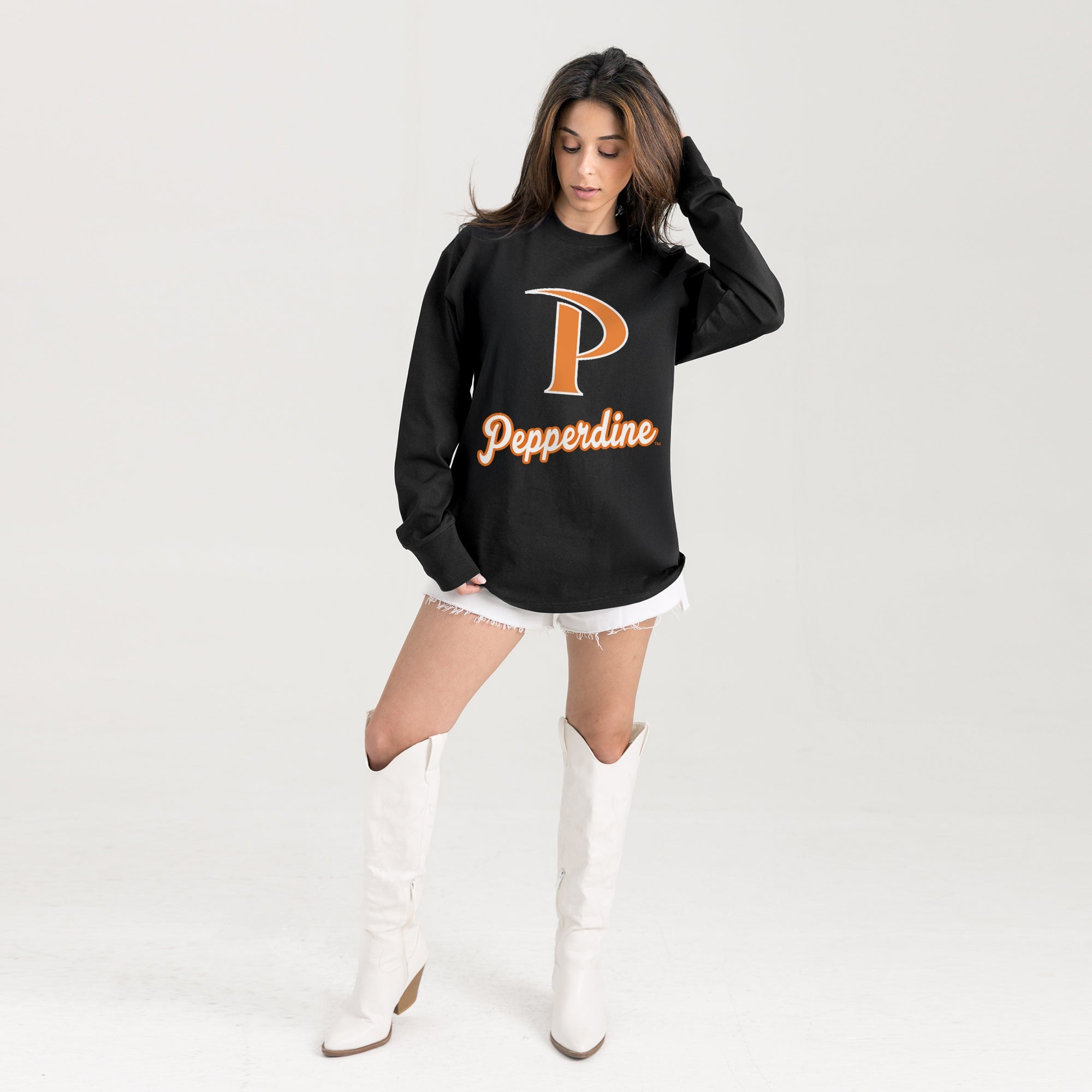 PEPPERDINE WAVES HONOR ROLL ESSENTIAL RELAXED FIT LONG SLEEVE TEE