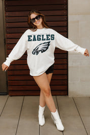 PHILADELPHIA EAGLES BIG GOALS OVERSIZED MIDWEIGHT LONG SLEEVE TEE