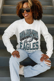 PHILADELPHIA EAGLES TIME OUT OVERSIZED MIDWEIGHT LONG SLEEVE TEE
