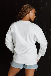 PHILADELPHIA EAGLES TIME OUT OVERSIZED MIDWEIGHT LONG SLEEVE TEE