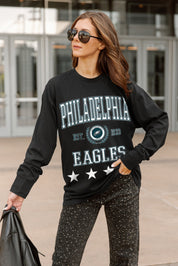 PHILADELPHIA EAGLES EVERYDAY STAR ESSENTIAL RELAXED FIT LONG SLEEVE TEE