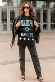 PHILADELPHIA EAGLES EVERYDAY STAR ESSENTIAL RELAXED FIT LONG SLEEVE TEE