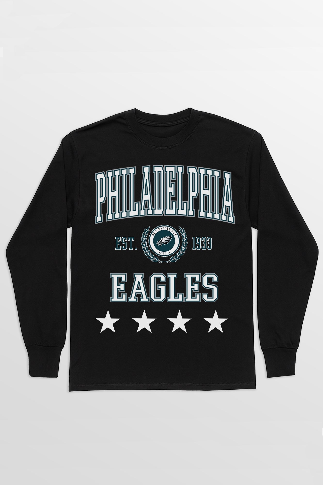PHILADELPHIA EAGLES EVERYDAY STAR ESSENTIAL RELAXED FIT LONG SLEEVE TEE