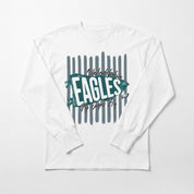 PHILADELPHIA EAGLES RALLY STRIPE OVERSIZED LONG SLEEVE TEE