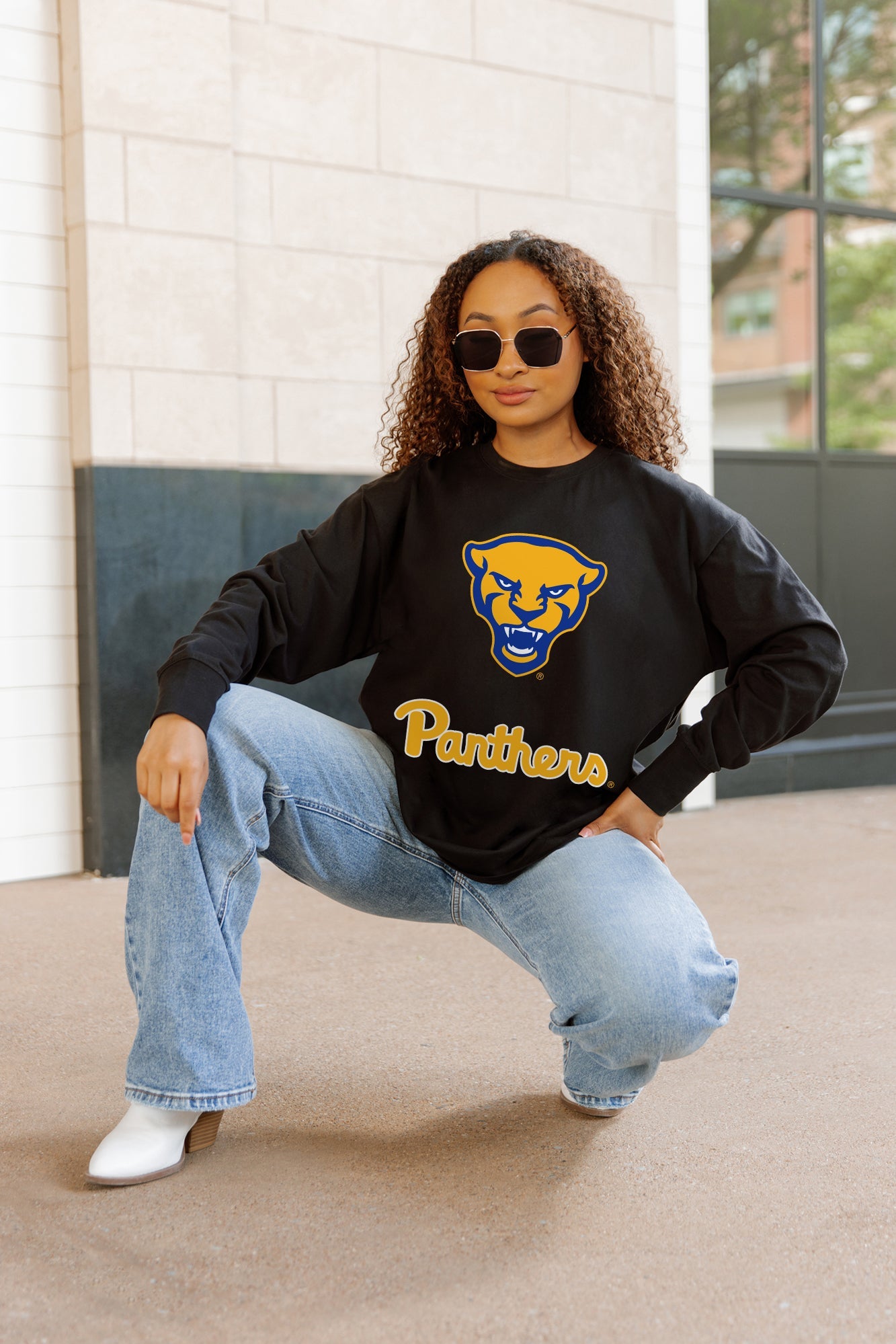 PITTSBURGH PANTHERS HONOR ROLL ESSENTIAL RELAXED FIT LONG SLEEVE TEE