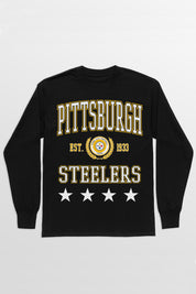 PITTSBURGH STEELERS EVERYDAY STAR ESSENTIAL RELAXED FIT LONG SLEEVE TEE
