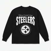 PITTSBURGH STEELERS BOLD AMBITION OVERSIZED LONG SLEEVE TEE