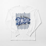PENN STATE NITTANY LIONS RALLY STRIPE ESSENTIAL RELAXED FIT LONG SLEEVE TEE